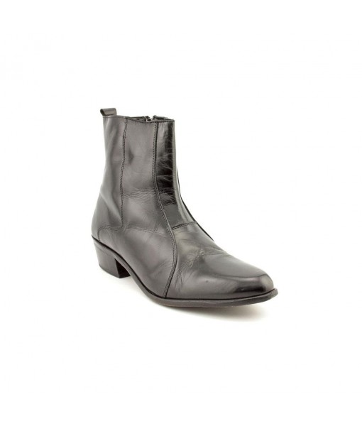 Men's Flat Toe Side Zip Boots