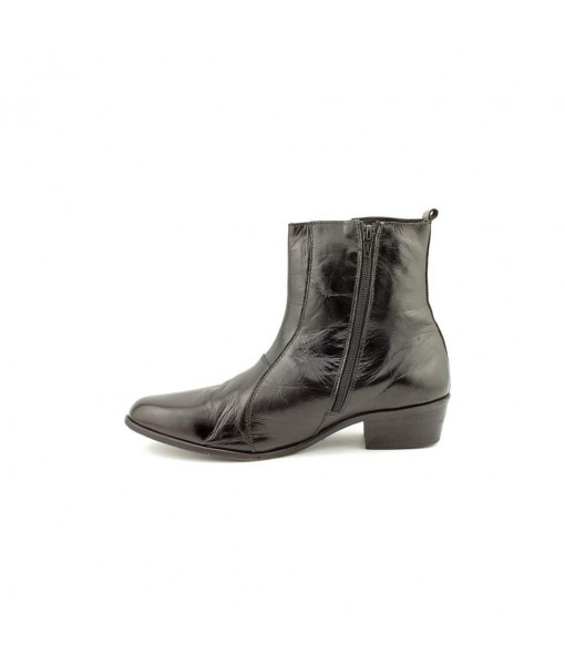 Men's Flat Toe Side Zip Boots